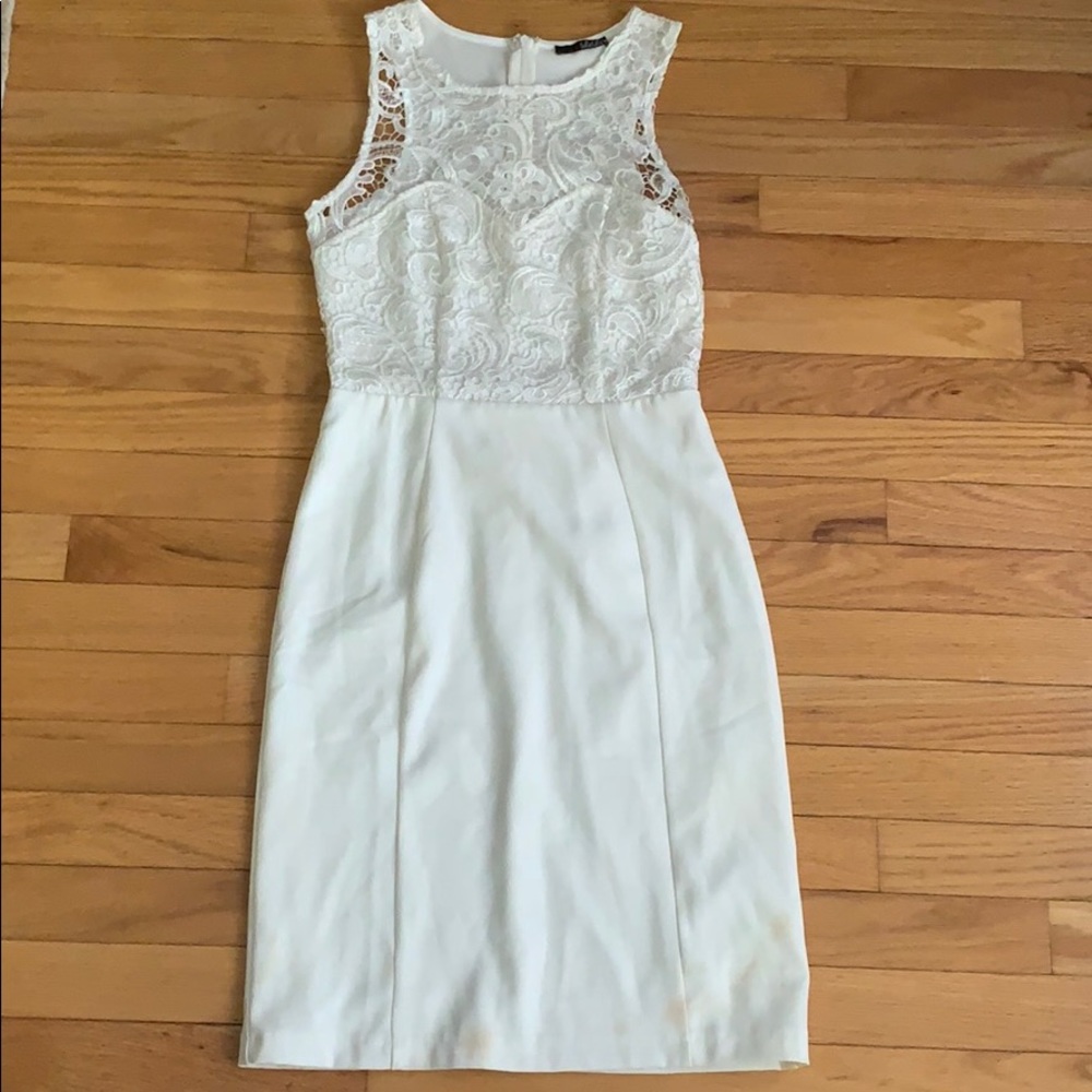 Lulus all white dress midi